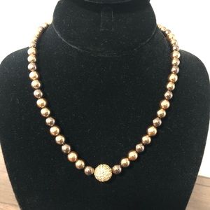 CAROLEE NEW YORK! Necklace, Brand New! Shades of Brown.